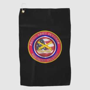 Serviette De Golf Soldat de l'Artillerie de campagne de l'Armée de