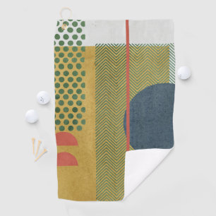 Serviette De Golf Soleil Rouge IV