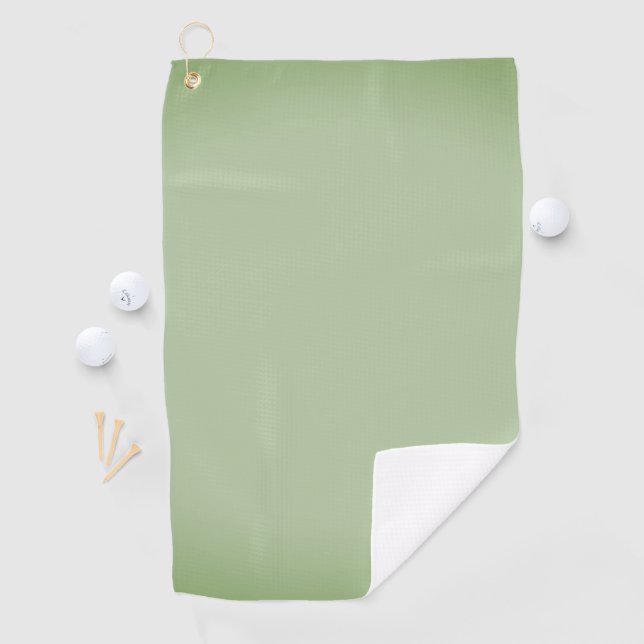 Serviette De Golf Solid Jade Green Celadon (En situation)