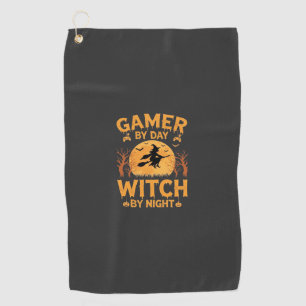 Serviette De Golf Sorcière de jeu Halloween Conception de jeu