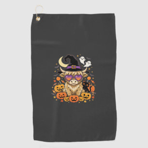 Serviette De Golf Sorcière de la fête d'Halloween de citrouille de v