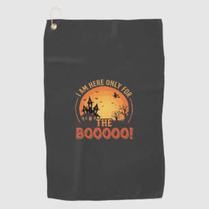 Serviette De Golf Sorcière d'Halloween Maison hantée Boo Design_1