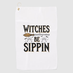 Serviette De Golf Sorcières Boivent Vintage Halloween Boisson T-Shir