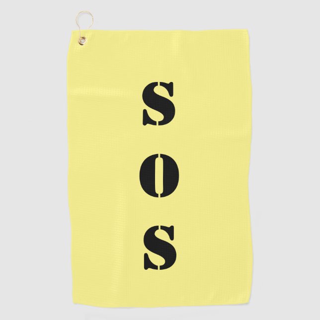 Serviette de golf SOS (Devant)