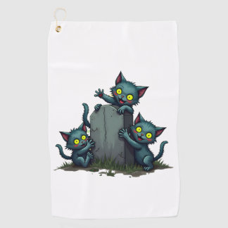 Serviette De Golf Soulèvement de chatons zombies