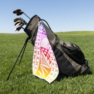 Serviette De Golf Southwest Native Sunrise in Rainbow