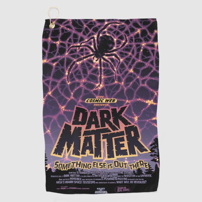 Serviette De Golf Spider Cosmic Web, Galaxie d'Halloween des horreur (Devant)