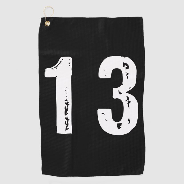 Serviette De Golf Sport numéro 13 (Devant)