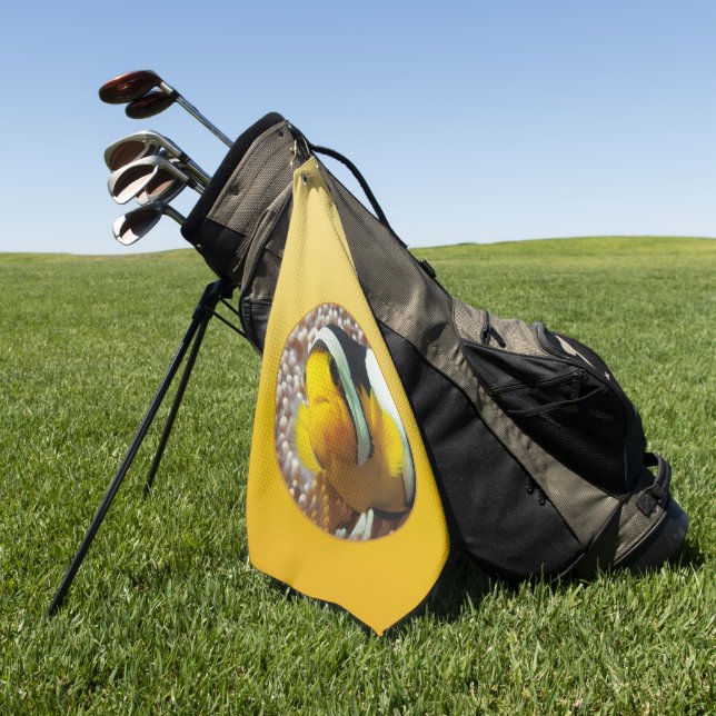 Serviette De Golf SPRING MOOD – Soft Yellow | deep to light |  (Vert)