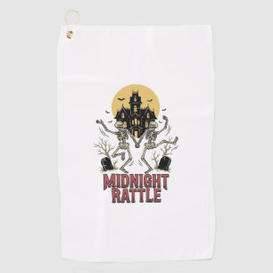 Serviette De Golf Squelette dansant Halloween Manoir hanté Vintage G