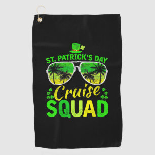 Serviette De Golf St Patrick's Day Cruise Squad 2025 Funny Family Ma