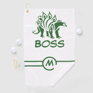 Serviette De Golf Stegosaurus vert de la forêt Dinosaure Spirit