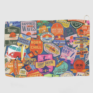 Serviette De Golf Stickers de surf