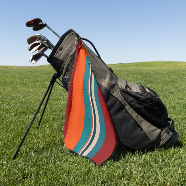 Serviette De Golf Stripes du sud-ouest 19 (Vert)