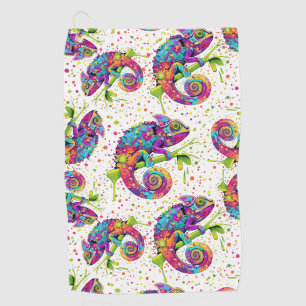 Serviette De Golf Style d'aquarelle des teintures Chameleon