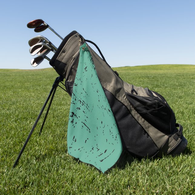 Serviette De Golf Style Grunge vert (Vert)
