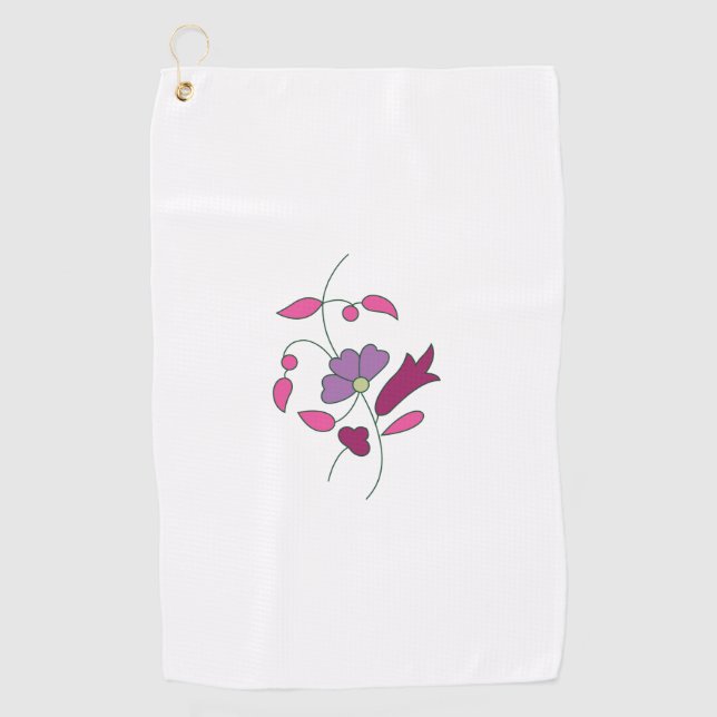 Serviette De Golf Style Ndrrmc, Purple Doux, Jazzberry Jam (Devant)