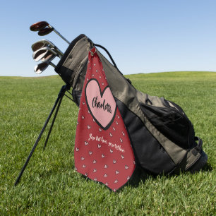 Serviette De Golf Styliste Sweet Heart Cadeaux personnalisés modèle