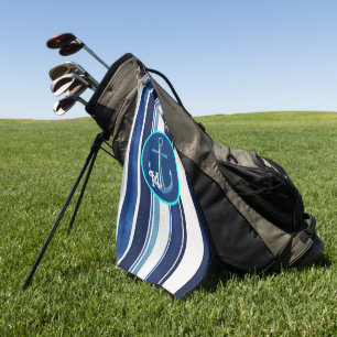 Serviette De Golf Summer Navy Blue Popular Boat Stripes Collection