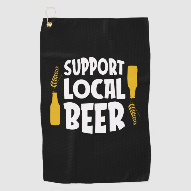 Serviette De Golf Support de la bière locale (Devant)