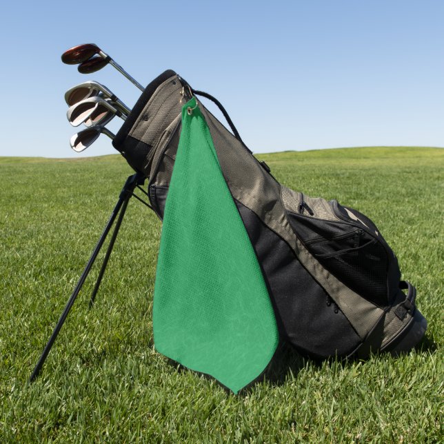 Serviette De Golf Surface verte texturée avec un motif tourbillonnan (Vert)