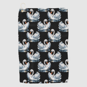 Serviette De Golf Swan Birds Design Motif