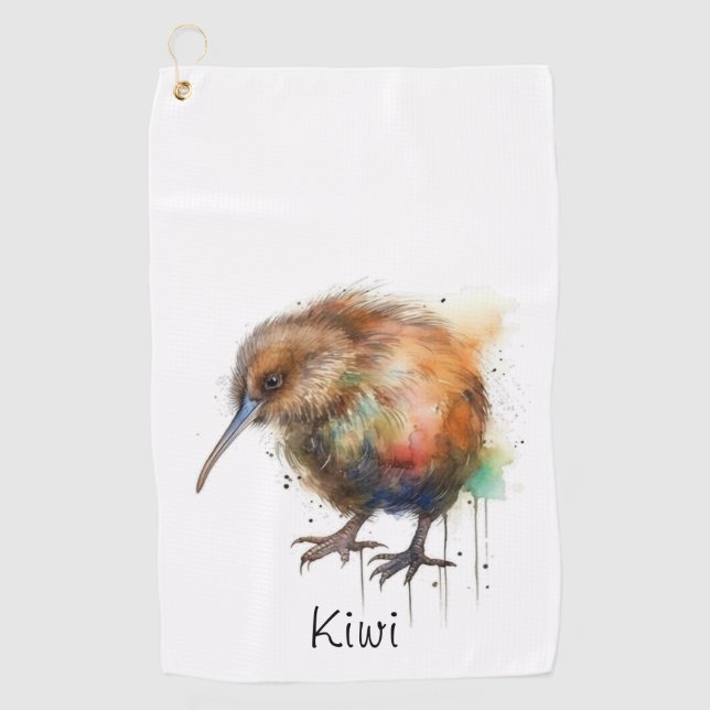 Serviette De Golf Sweet Kiwi, coutume (Devant)
