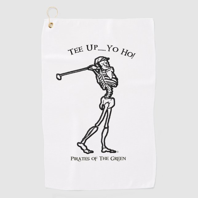 Serviette De Golf Swing Golf Pirate Skeleton (Devant)