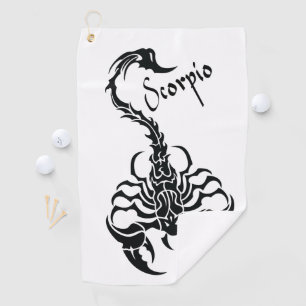 Serviette De Golf Symbole et signe du zodiaque du scorpion