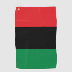 Serviette De Golf Symbole panafricain du drapeau et de l'union / fan