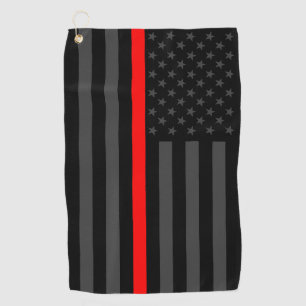Serviette De Golf Symbolic mince Red Line American Flag graphique su