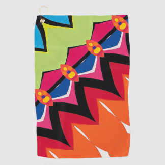 Serviette De Golf Symmétrie Abstraite joyeuse et vivante