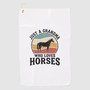 Serviette De Golf T-shirt avec gravure vintage Grand-mère aime les c