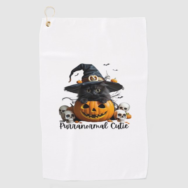 Serviette De Golf T-shirt classique Purranormal Cutie (Devant)