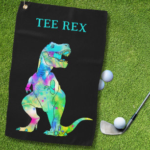 Serviette De Golf T-shirt drôle Rex Dinosaure Blague de Papa