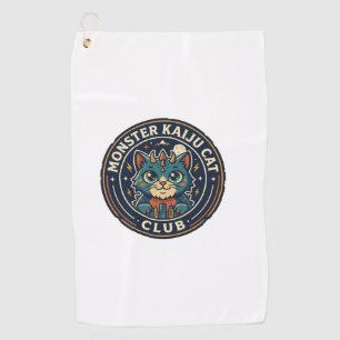 Serviette De Golf T-shirt graphique Monster Kaiju Cat - Monster Ka