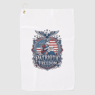 Serviette De Golf T-shirt graphique vectoriel broderie croisée patri