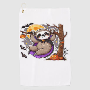 Serviette De Golf T-Shirt Oversized Paresseux Halloween Chill Thrill