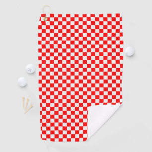 Serviette De Golf Tableau de bord classique rouge et blanc par STayl