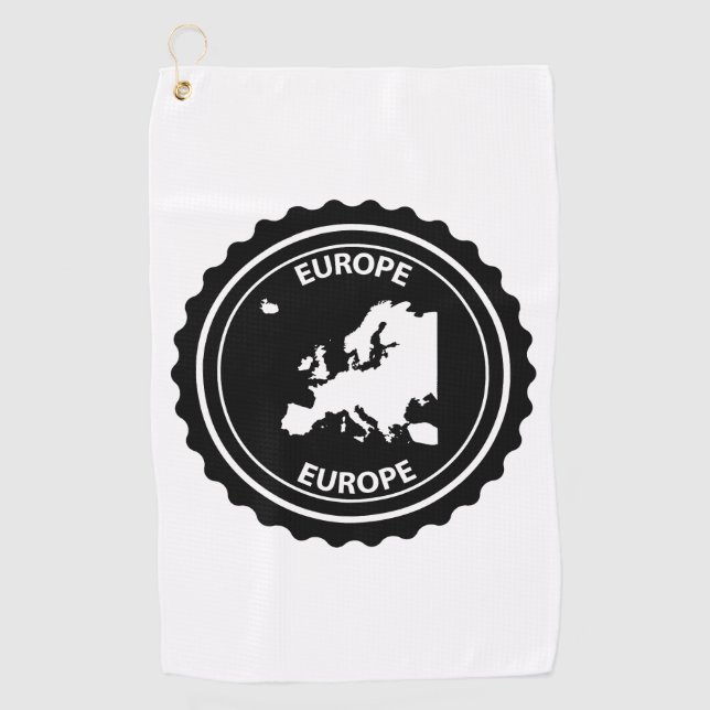Serviette De Golf Tampon en caoutchouc de l'Europe (Devant)
