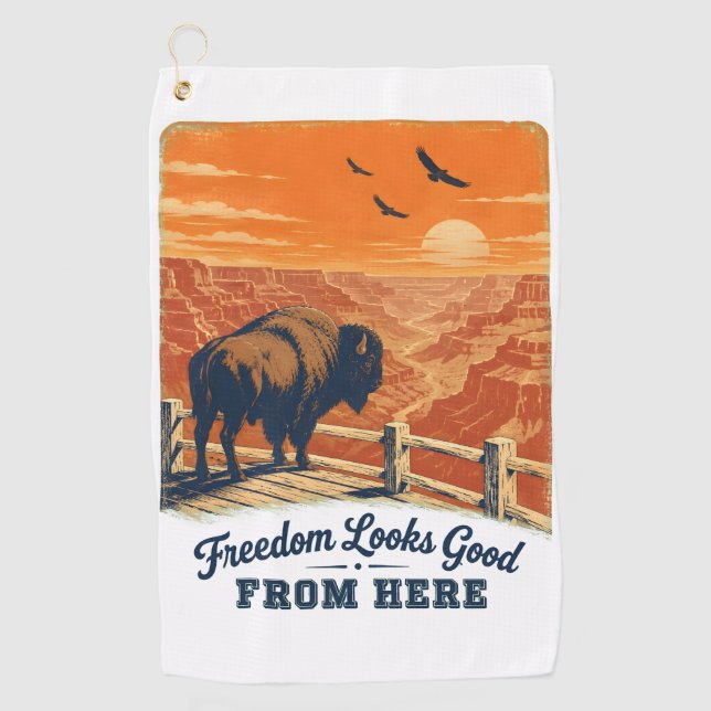 Serviette De Golf Tapis de golf Canyon Freedom Looks Good (Devant)