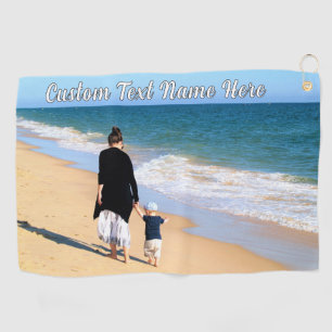 Serviette De Golf Tapis de golf personnalisé avec votre photo et tex