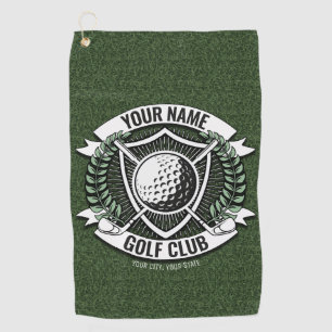 Serviette De Golf Tapis de golf PERSONNALISÉ NOM Maison du club de g
