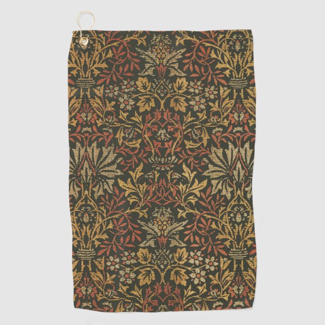 Serviette De Golf Tapisserie du jardin de fleurs William Morris (Devant)