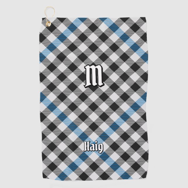 Serviette De Golf Tartan à carreaux Clan Haig (Devant)