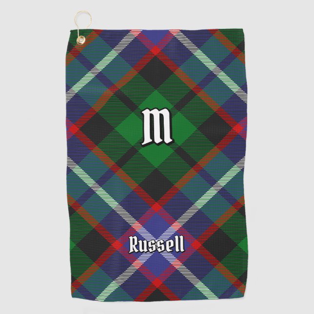 Serviette De Golf Tartan du clan Russell (Devant)