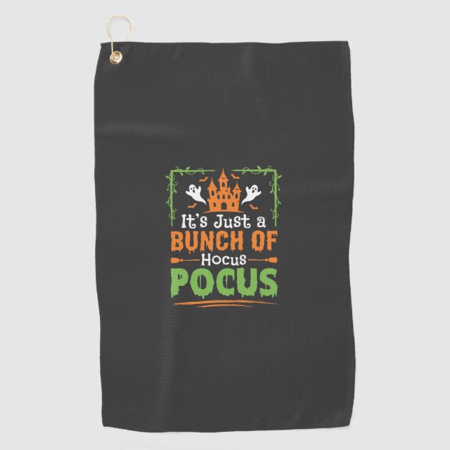 Serviette De Golf Tas de tours de magie Halloween (Devant)