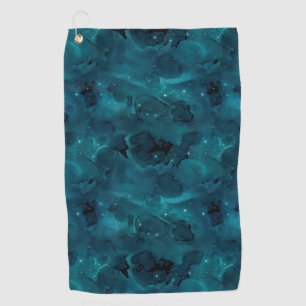 Serviette De Golf Teal Galaxy Series Design 5