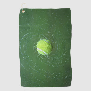 Serviette De Golf Tennis ball dans l'air Poster design Golf Serviett