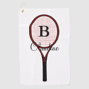 Serviette De Golf Tennis Racket Design Golf Serviette